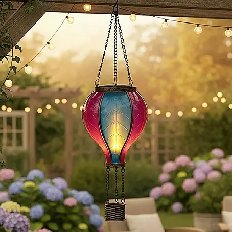 Solar-Dekoleuchte Heißluftballon