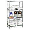 Simonrack Simonclick Metallregal (L x B x H: 30 x 80 x 160 cm, Traglast: 150 kg/Boden, Anzahl Böden: 4 Stk., Silber)