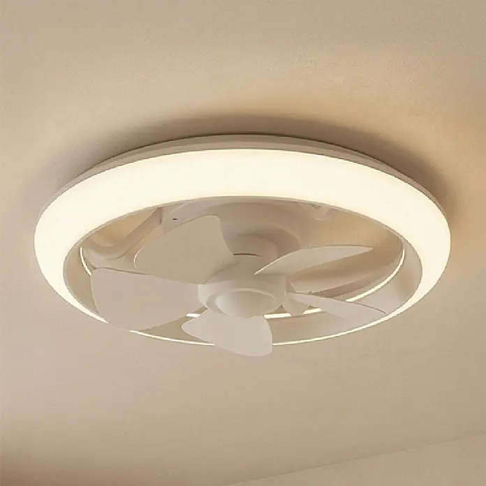 Eglo Deckenventilator Fernandina - Weiß, 38 cm, 30 W, RGB - Weiße Deckenleuchte mit integriertem Ventilator.