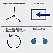 Scheppach Tischbohrmaschine TBM200 (400 W, 550 U/min - 2 600 U/min, Spannweite Bohrfutter: 1,5 mm - 13 mm) | BAUHAUS