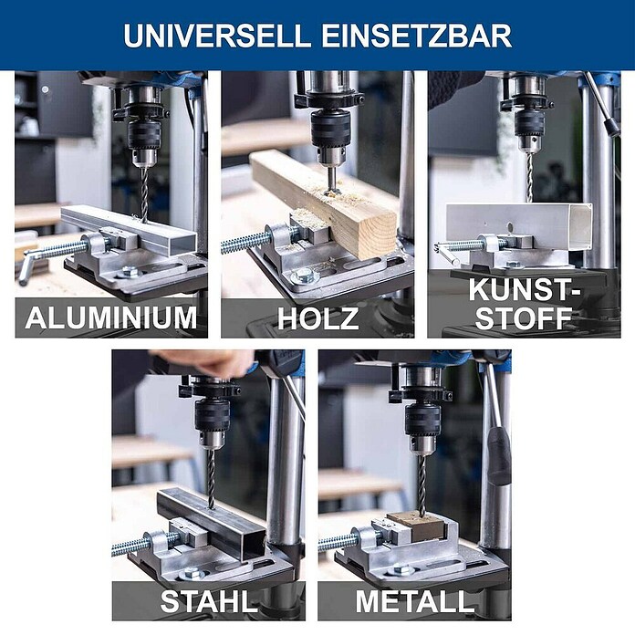Scheppach Tischbohrmaschine TBM200 (400 W, 550 U/min - 2 600 U/min, Spannweite Bohrfutter: 1,5 mm - 13 mm) | BAUHAUS