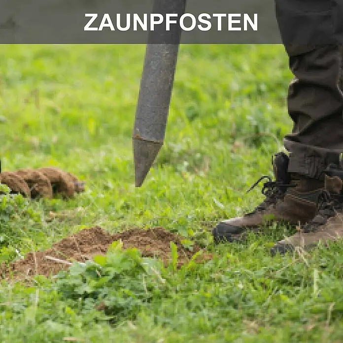 Scheppach Erdbohrer EB2000 - 1.450 W, Durchmesser Bohrer: 100 mm - Zaunpfahlramme beim Einschlagen eines Zaunpfostens in den Boden.