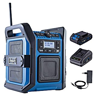Scheppach Akku-Baustellenradio C-DAB30-X (20 V, 1 Akku, 2 Ah)