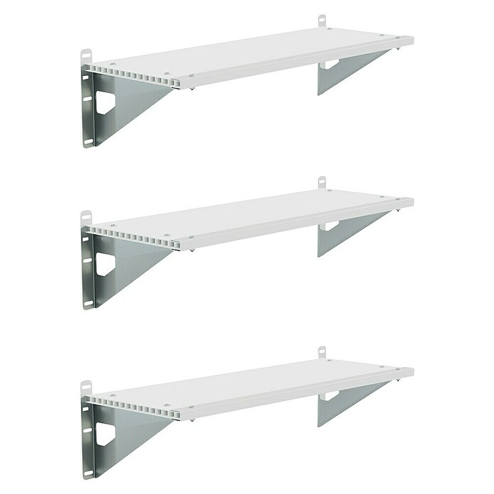 Palram – Canopia Regal-Set (84,7 x 30,5 cm, Passend für: Palram-Canopia Gerätehaus SkyLight & Rubicon, 3 Stk.) | BAUHAUS