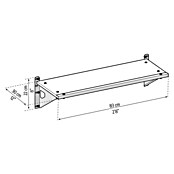 Palram – Canopia Regal-Set (84,7 x 30,5 cm, Passend für: Palram-Canopia Gerätehaus SkyLight & Rubicon, 3 Stk.) | BAUHAUS