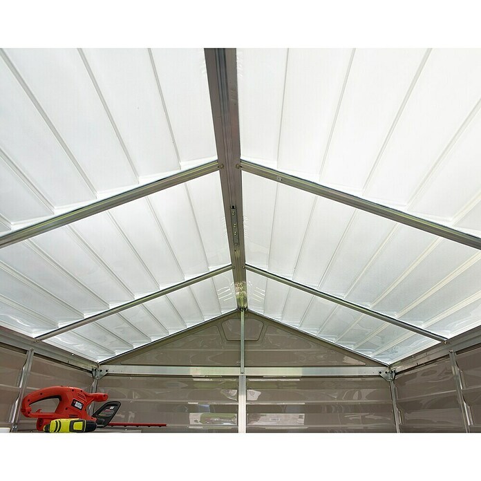 Palram – Canopia Gerätehaus Skylight (Braun, Außenmaß inkl. Dachüberstand (B x T): 175 x 88 cm) | BAUHAUS