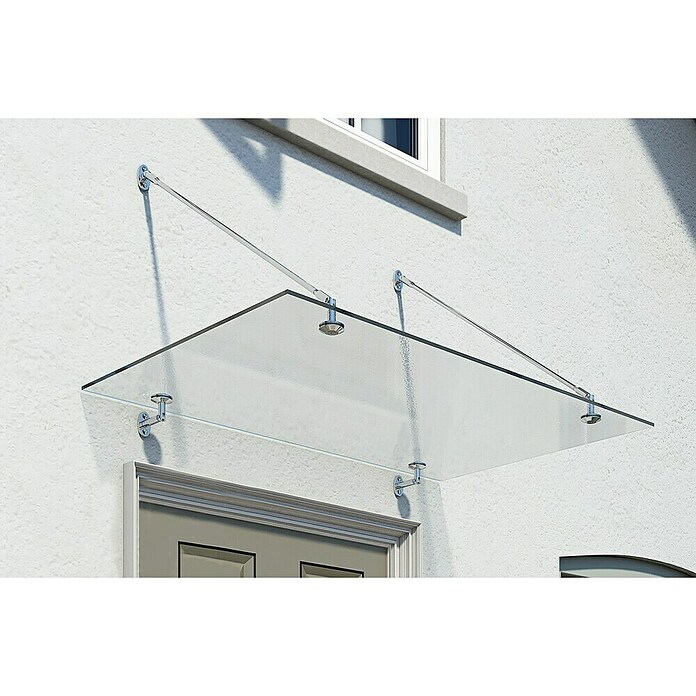 Palram – Canopia Vordach Taurus (150 x 90 x 40 cm, Material: Glas) | BAUHAUS