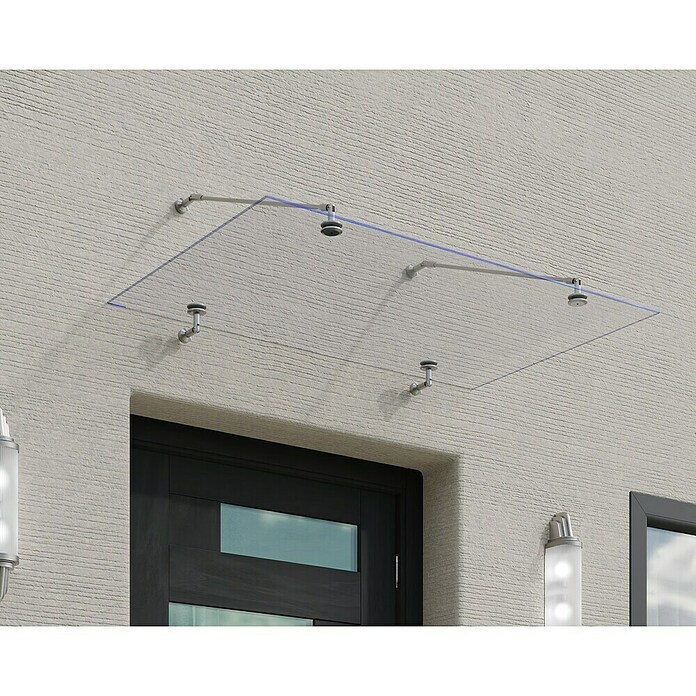 Palram – Canopia Vordach Taurus (150 x 90 x 40 cm, Material: Glas) | BAUHAUS