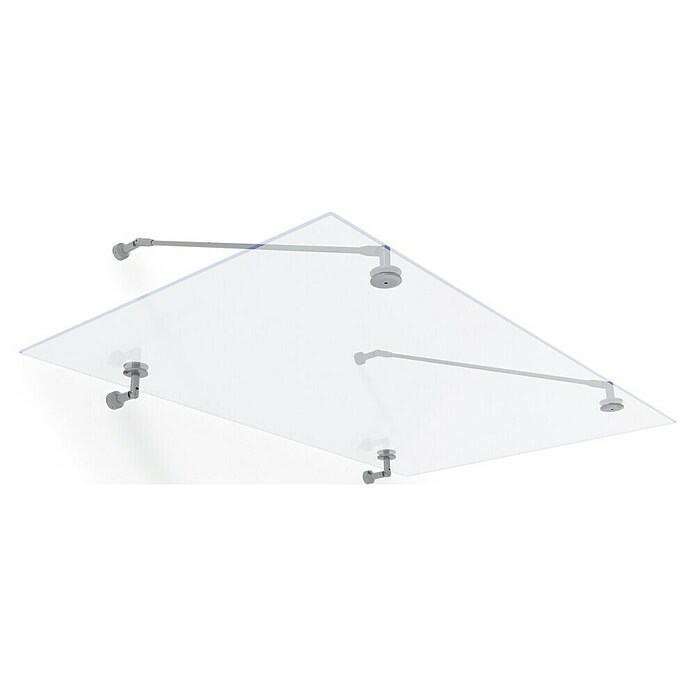 Palram – Canopia Vordach Taurus (150 x 90 x 40 cm, Material: Glas) | BAUHAUS