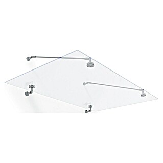 Palram – Canopia Vordach Taurus (150 x 90 x 40 cm, Material: Glas)