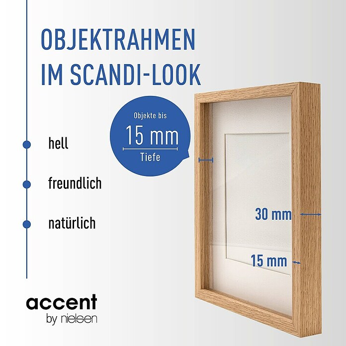 Accent Bilderrahmen Aura (Eiche, 30 x 40 cm, Holz)