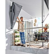 Sunfun Balkonfächer (Grau, 1,4 x 1,4 m)