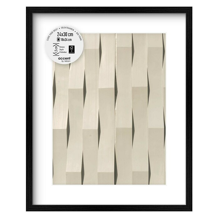 Accent Bilderrahmen Aura (Schwarz, 24 x 30 cm, Holz)