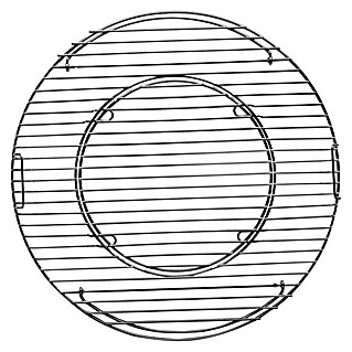 Tepro Grillrost (L x B: 53,5 x 53,5 cm, Durchmesser: 57 cm)