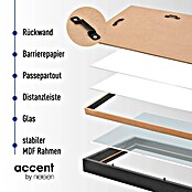 Accent Bilderrahmen Aura (Schwarz, 21 x 29,7 cm / DIN A4, Holz)