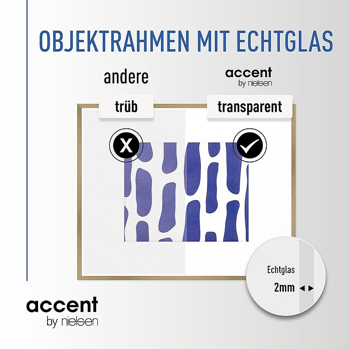 Accent Bilderrahmen Aura (Eiche, 30 x 40 cm, Holz)