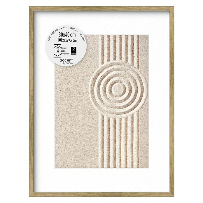 Accent Bilderrahmen Aura (Eiche, 30 x 40 cm, Holz)