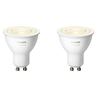 Philips Hue LED-Lampe White (5,2 W, Warmweiß, Dimmbar, 2 Stk.)