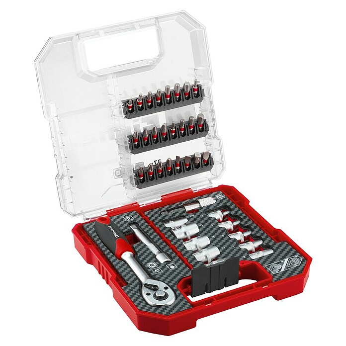 Einhell Set nasadnih ključev in bitov L-Case  (37 -del.) | 2550 - Bits | BCDA - Zubeh Bohrm/Bohrhämmer/Akkumasch | BCD - Maschinenzubehör | BC - Maschinenzubehör | B - Werkz/Masch/Maschzubeh/Auto | BAUHAUS