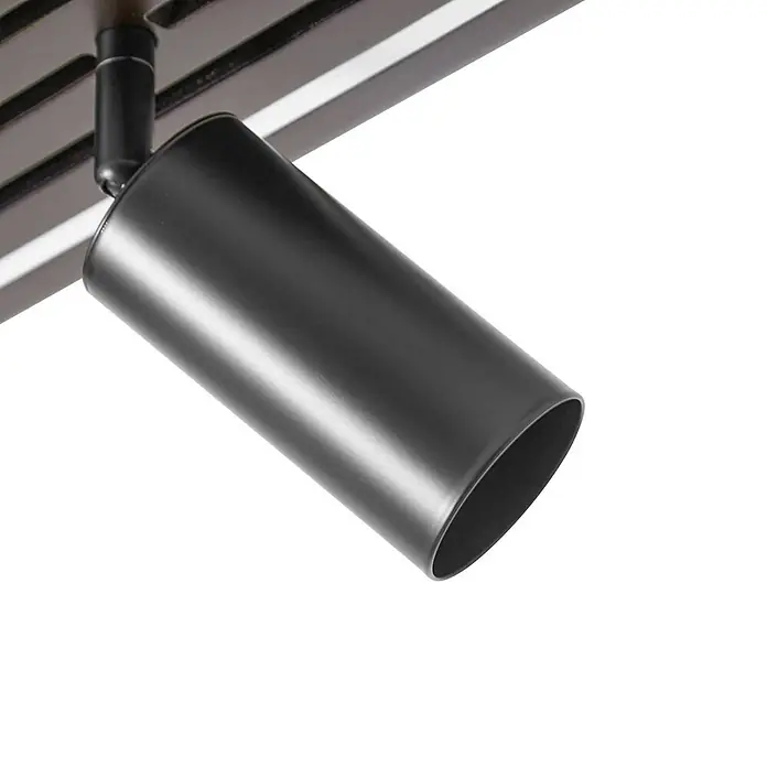 Lucande Deckenstrahler Tiron - Holz dunkel, schwarz