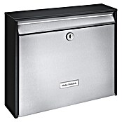 Burg-Wächter Brievenbus Oxford 6877 B+S (Verzinkt plaatstaal, l x b x h: 100 x 362 x 322 mm, Zwart, Formaat inworp: DIN C4, 333 x 34 mm, Zonder krantenvak)