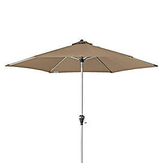 Doppler Active Okrogel senčnik Auto Tilt (Rjava, Premer platna: 280 cm)