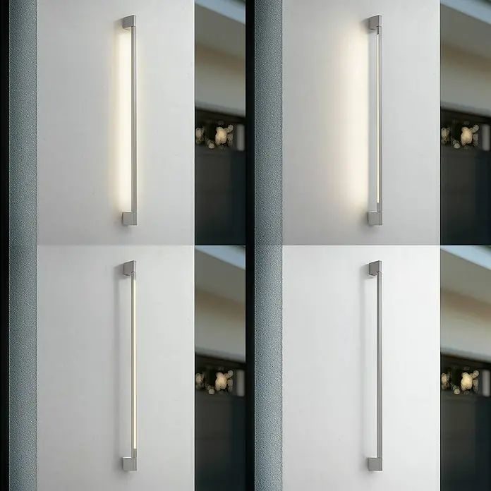 Lindby Außenwandleuchte Neano - alu / grau / zink, IP54