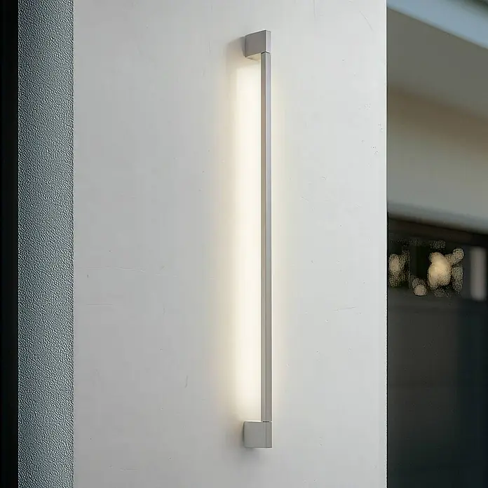 Lindby Außenwandleuchte Neano - alu / grau / zink, IP54