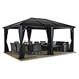 Sojag Standard-Pavillon Meridien 12 x 16 (B x T: 485 x 365 cm, Farbe Gestell: Anthrazit, Aluminium)