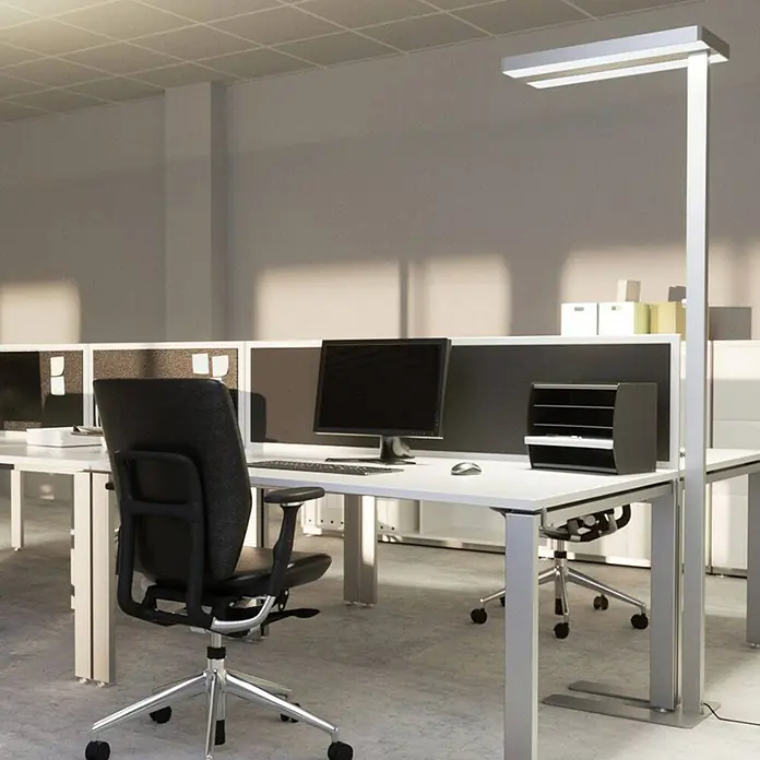 Arcchio Stehleuchte Logan Neo - alu / grau / zink, alu / grau / zink