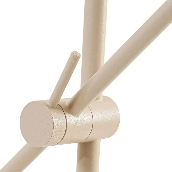 Lindby Stehleuchte Vilo - Höhe: 152 cm, creme / amber, creme / amber, GU10