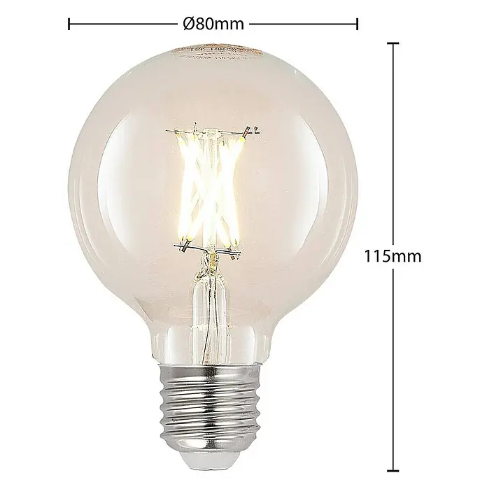 Arcchio LED-Lampe E27 4W LED - E27, Nicht Dimmbar, Warmweiß, 470 lm, 4 W