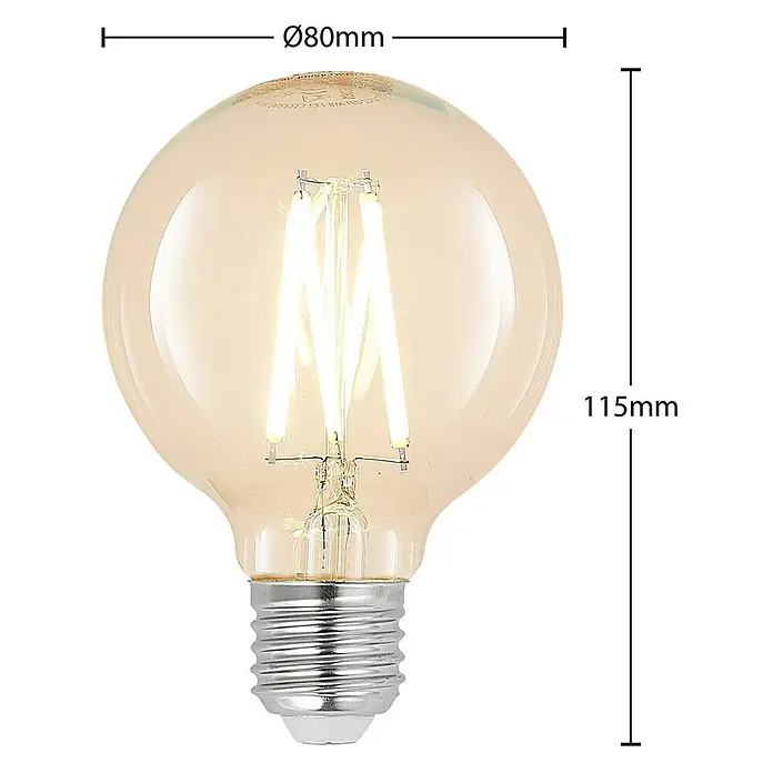 Arcchio LED-Lampe E27 8W LED - E27, Nicht Dimmbar, Warmweiß, 980 lm, 8 W