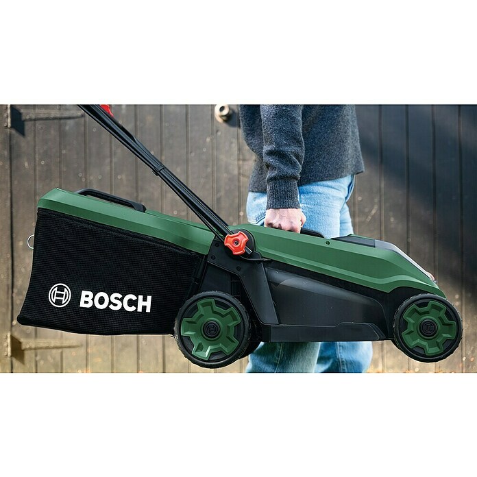 Bosch Power for All 18V Akumulatorska kosilnica ROTAK 18V-34  (1 baterija, 4 Ah, Širina reza: 34 cm) | 7239 - Akkumäher Marke | IAEA - Rasenmäher | IAE - Gartenmotorgeräte | IA - Gartenhartware | I - Stadtgarten | BAUHAUS