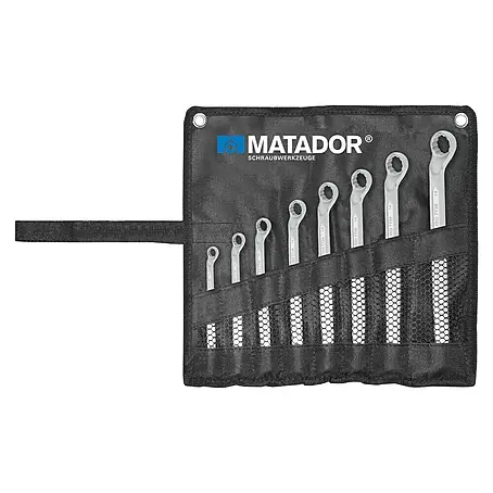 Matador  Doppelringschlüssel-Satz in Rolltasche