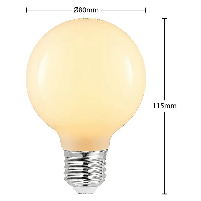 Arcchio LED-Lampe E27 4W LED - E27, Nicht Dimmbar, Warmweiß, 470 lm, 4 W