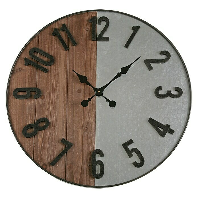 Reloj de pared redondo Bikini (Plateado, Diámetro: 60 cm)