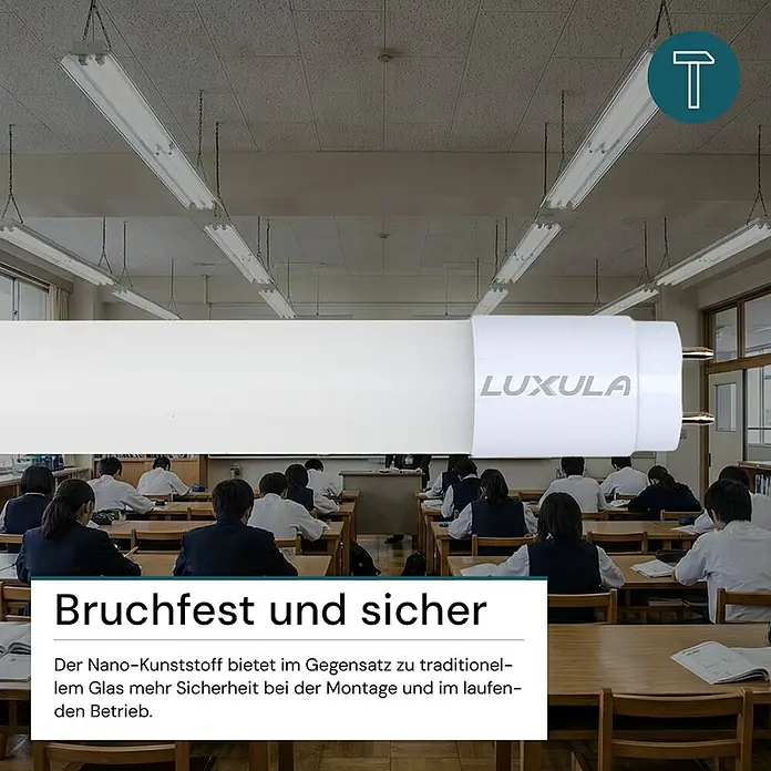 Luxula LED-Röhre - 18 W, 120 cm, Warmweiß, 2.860 lm
