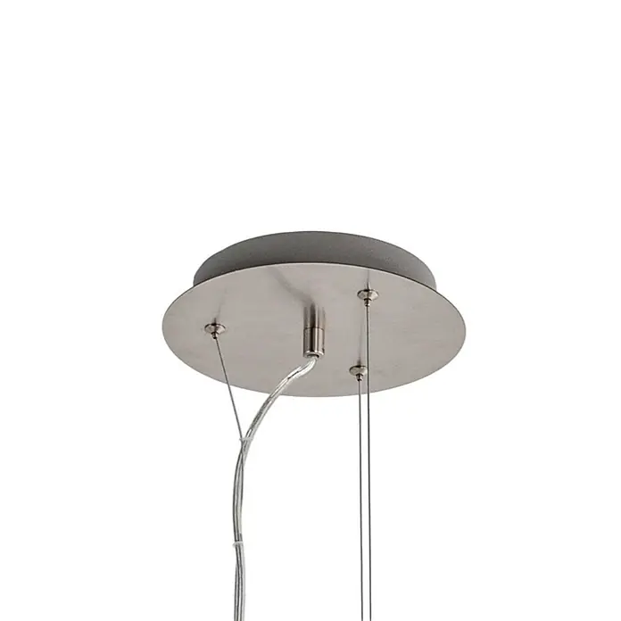Lindby Pendelleuchte Gunda - weiß / opal, opalweiß, chrom, nickel satiniert
