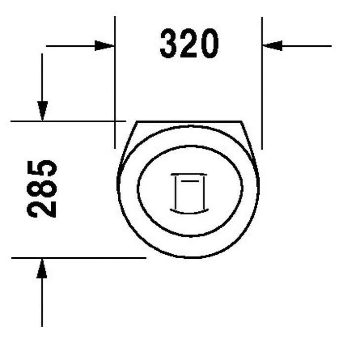 Duravit Starck 1 UrinalGeeignet für: Montage ohne Deckel, Unbeschichtet, Zulauf: Hinten, Absaugspülung, Farbe: Weiß, Ohne Zielobjekt Sketch