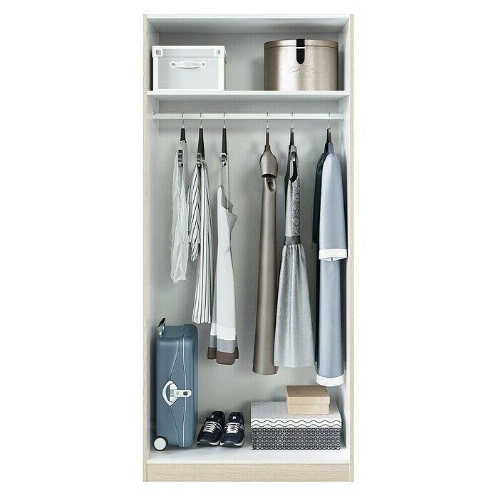Armario auxiliar LCX022R (L x An x Al: 52 x 81,5 x 180 cm, Marrón)