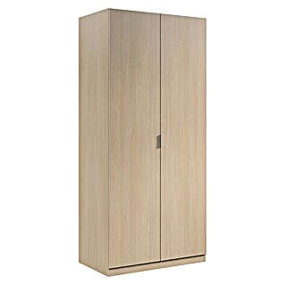 Armario multiusos de madera LCX022 (L x An x Al: 52 x 81,5 x 180 cm, Roble, Espesor: 15 mm)