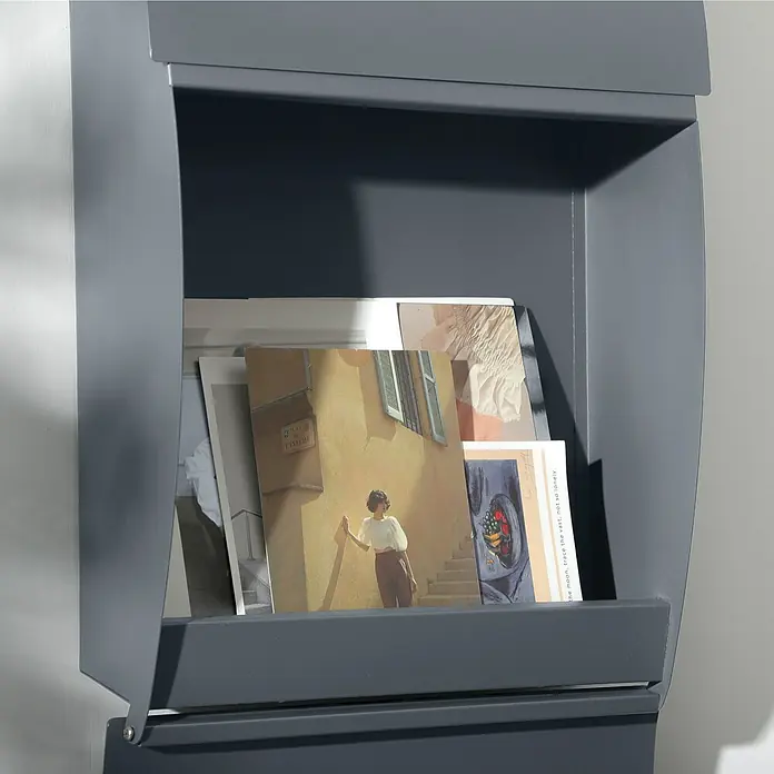 Homcom Wandbriefkasten 1-teilig - L x B x H: 32 x 10 x 45 cm