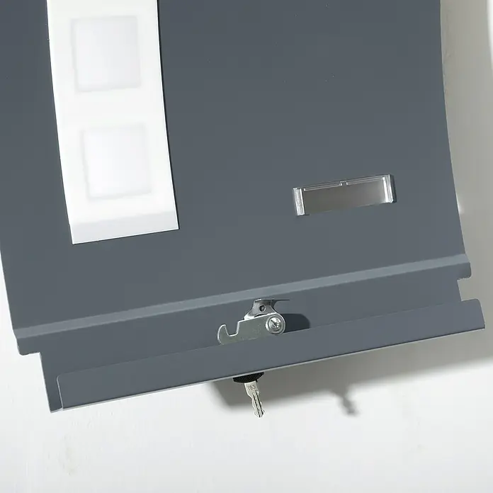 Homcom Wandbriefkasten 1-teilig - L x B x H: 32 x 10 x 45 cm
