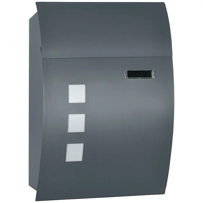 Homcom Wandbriefkasten 1-teilig - L x B x H: 32 x 10 x 45 cm