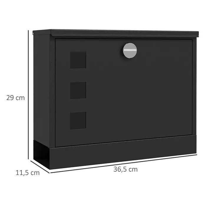Homcom Wandbriefkasten 1-teilig - 