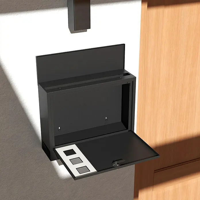 Homcom Wandbriefkasten 1-teilig - 