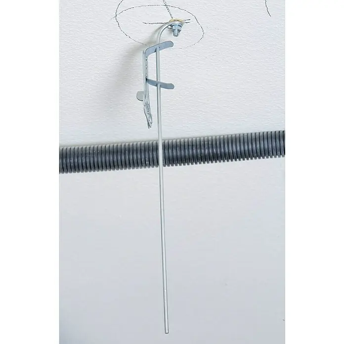 Knauf Draht mit Öse - 375 x 45 x 4 mm, 100 Stk. - Deckenmontagehalterung aus Metall mit einem langen Stab, der für eine sichere Befestigung von Lampen und anderen Geräten an Decken konzipiert ist.