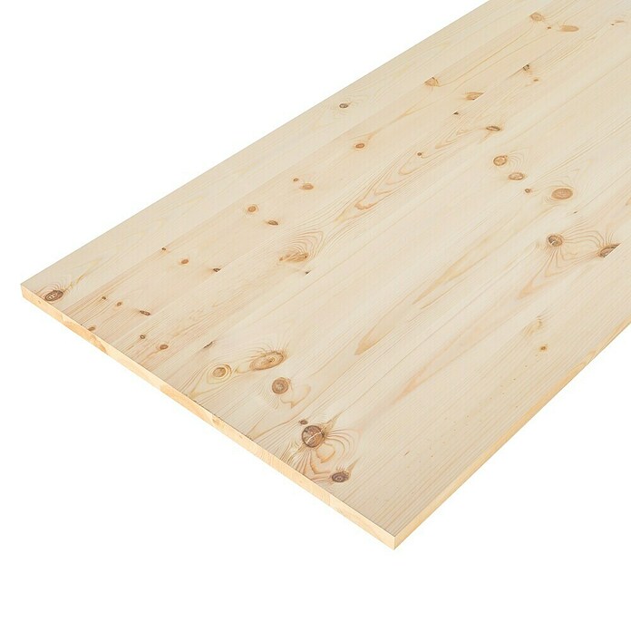 Leimholzplatte Naturwuchs (Kiefer, 2.000 x 200 x 18 mm)