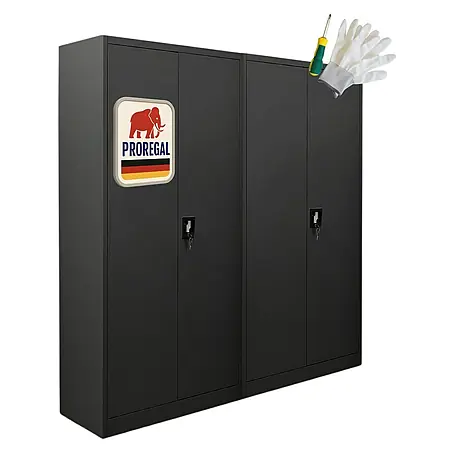 Proregal  Aktenschrank Mega Deal 2x ELEPHANT mit 2 Türen, abschließbar
